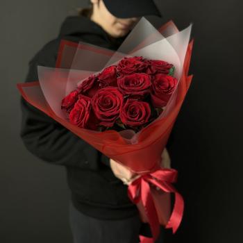 Букеты из красных роз 40 см (Эквадор) [articul: 200900v]
