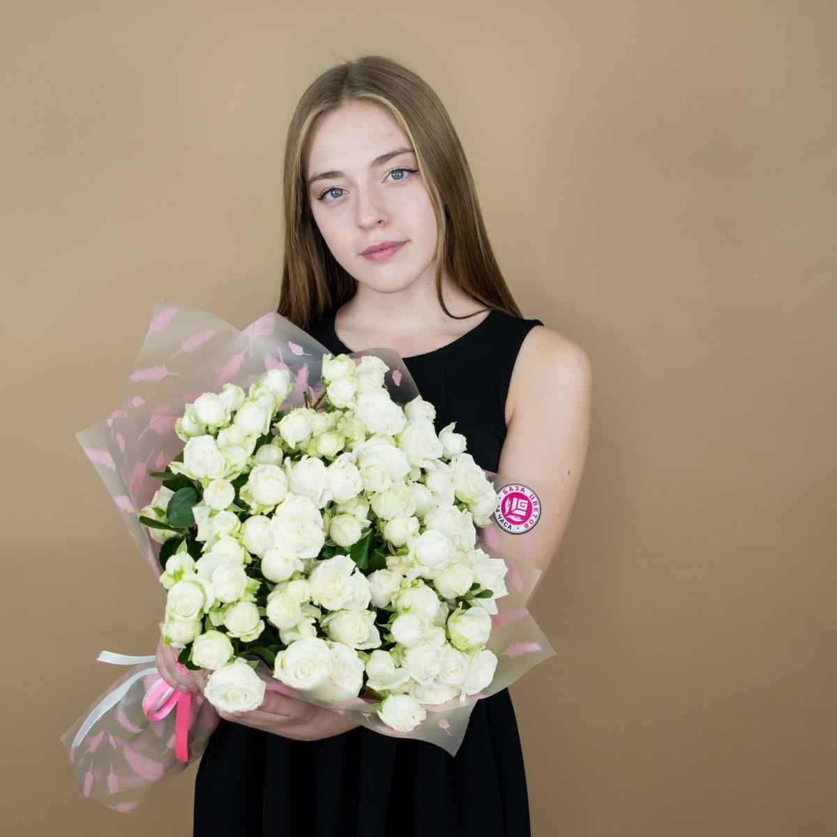 Розы кустовые белые (артикул букета: 4200)