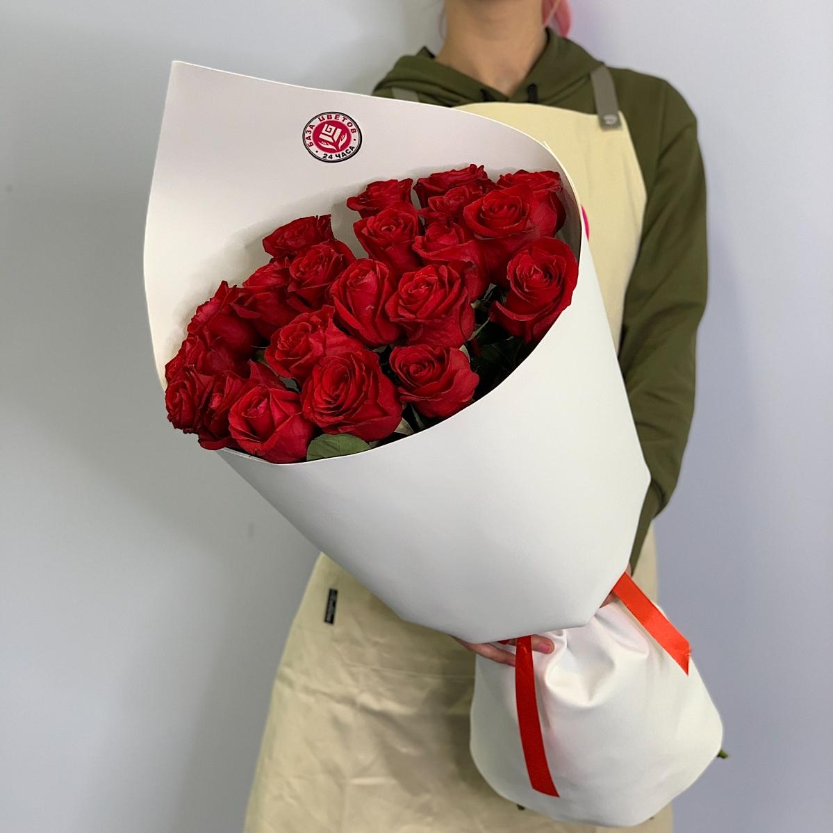 Букеты из красных роз 50 см (Эквадор) Артикул: 875v