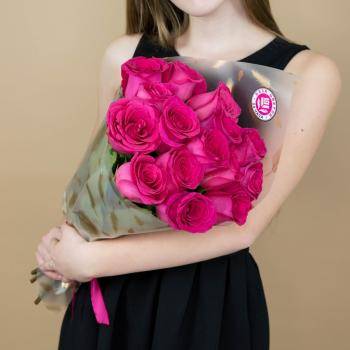 Букет из розовых роз 15 шт 40 см (Эквадор) articul  93800v