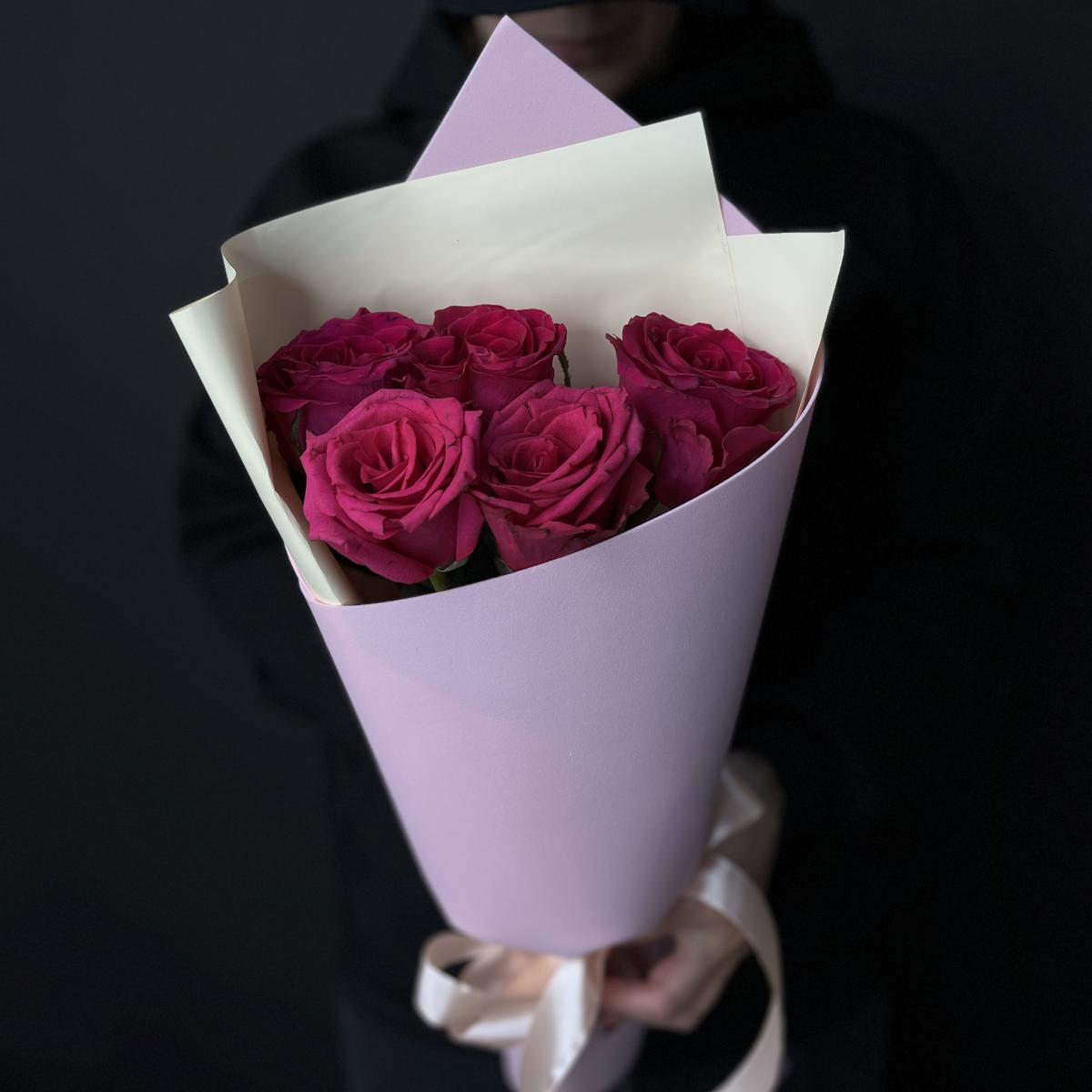 Букеты из розовых роз 40 см (Эквадор) код товара: 94850vlad