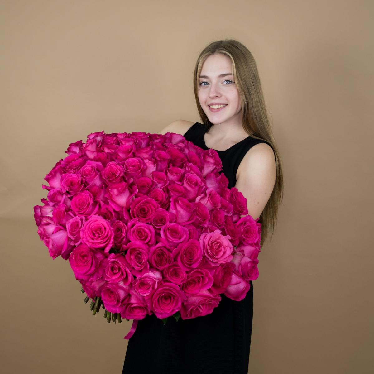 Букеты из розовых роз 40 см (Эквадор) код товара: 94850vlad