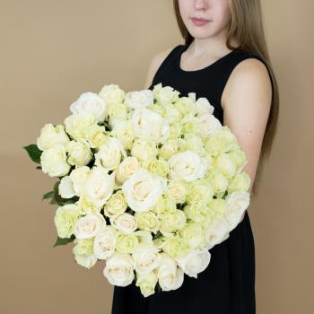 Букет из белых роз 101 шт 40 см (Эквадор) Артикул: 97125